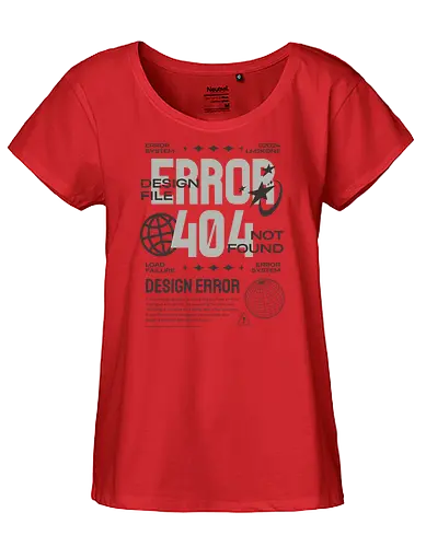 Error 404 Design Fail - error, not found - Fairtrade Girl Shirt