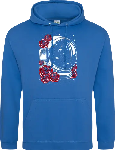 Astronaut helmet of roses