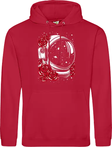 Astronaut helmet of roses