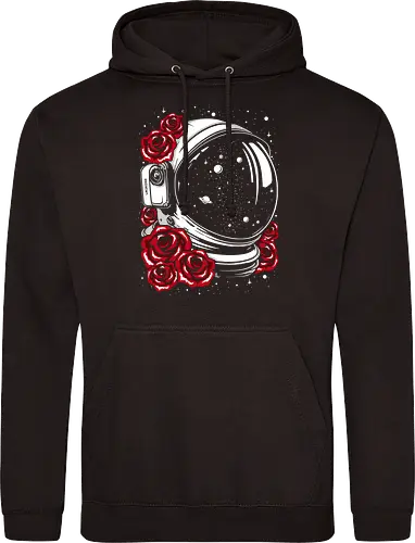 Astronaut helmet of roses