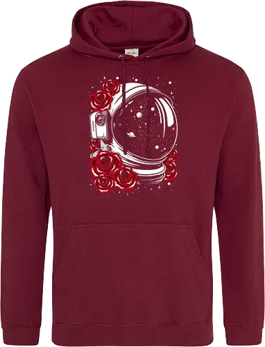 Astronaut helmet of roses