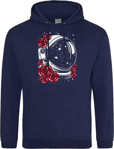 Astronaut helmet of roses