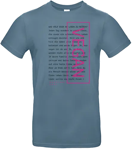 Vegan Text . D - Standard T-Shirt
