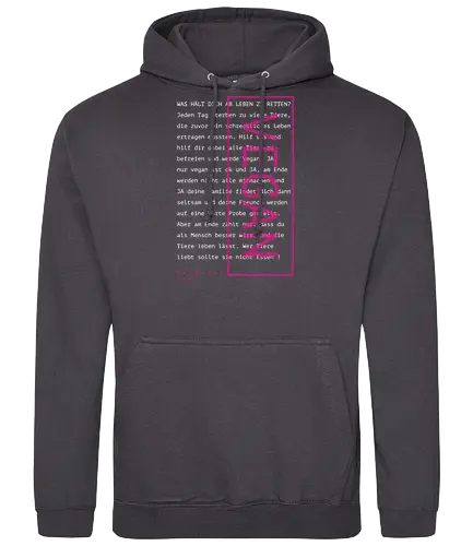 Vegan Text.D -transparent - Standard Hoodie