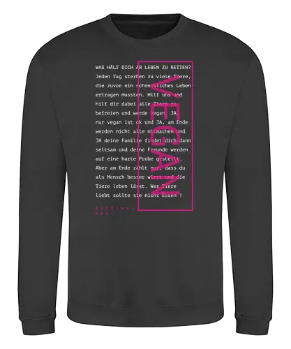 Vegan Text.D -transparent - Sweatshirt