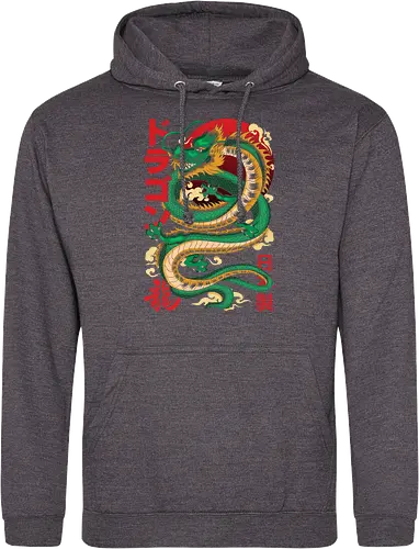 Anime Green Japanese Dragon