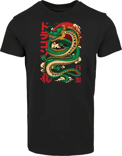 Anime Green Japanese Dragon