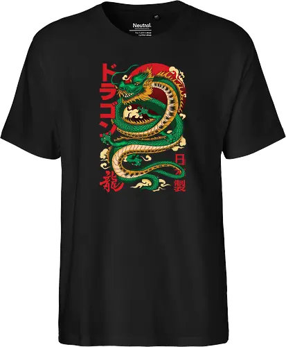 Anime Green Japanese Dragon