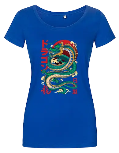 Anime Green Japanese Dragon