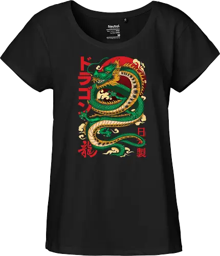 Anime Green Japanese Dragon