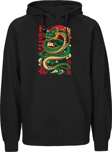 Anime Green Japanese Dragon