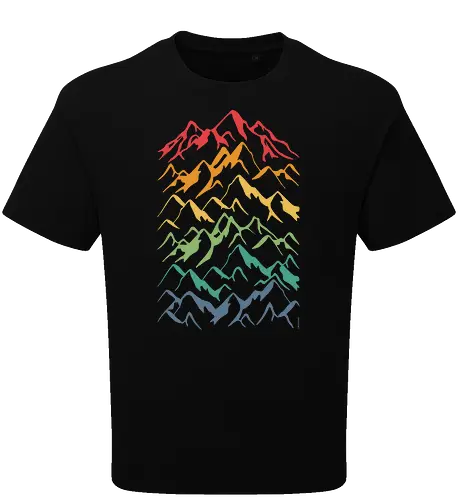 Retro Mountains Lines
