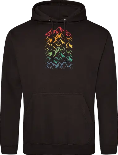 Retro Mountains Lines