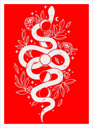 Mystical Moon Snake