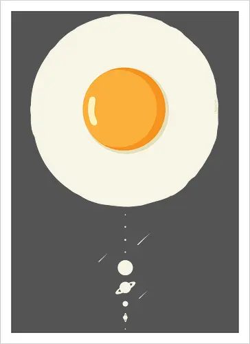Fried egg solar system