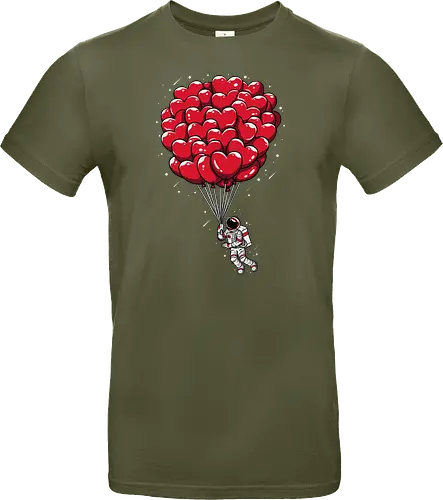 Heart balloon Astronaut