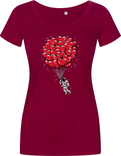 Heart balloon Astronaut