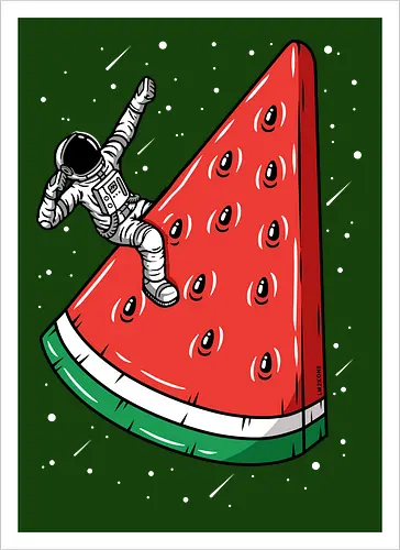 Watermelon Astronaut