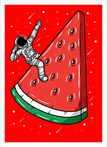 Watermelon Astronaut