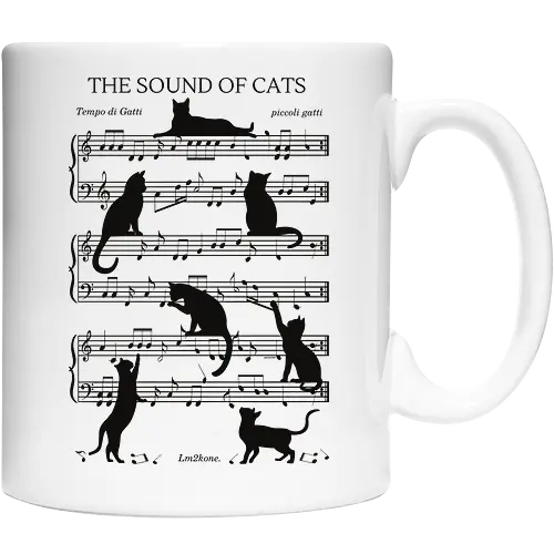 The Sound of Cats - cat, music - Keramiktasse