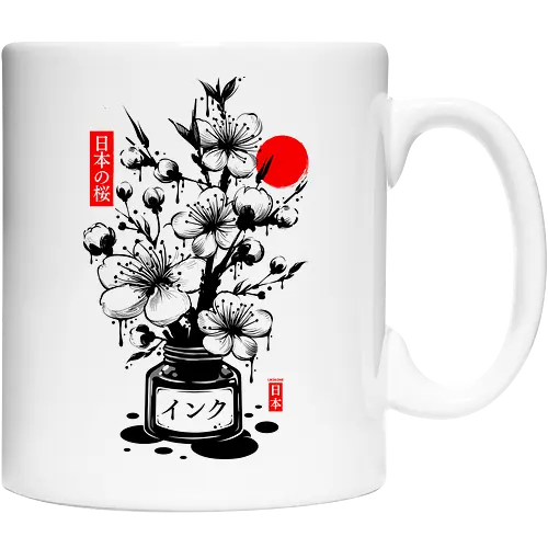 Black Cherry Blossom Japanese Ink