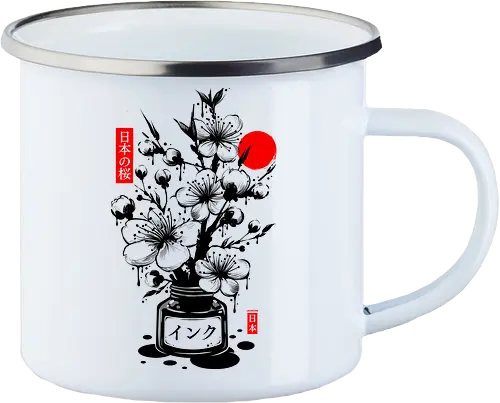 Black Cherry Blossom Japanese Ink