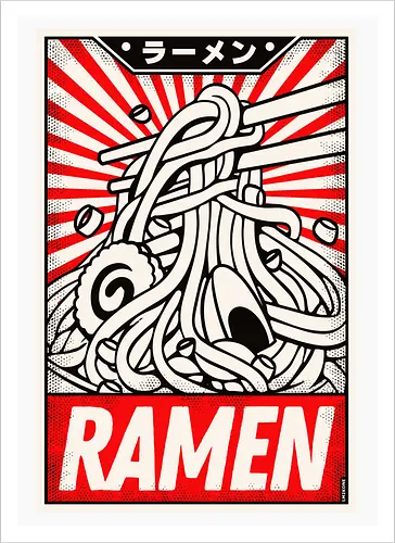 Retro Ramen Vintage Poster