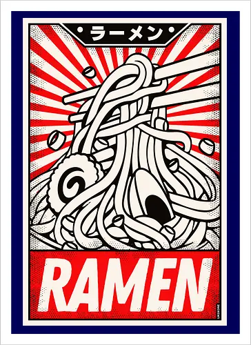 Retro Ramen Vintage Poster