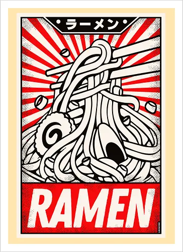 Retro Ramen Vintage Poster