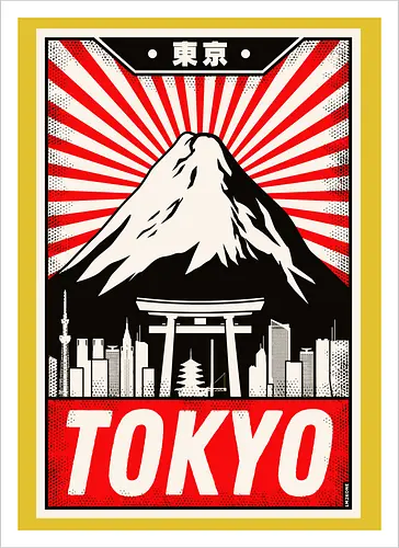 Retro Tokyo Vintage Poster