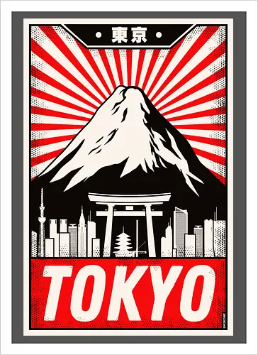 Retro Tokyo Vintage Poster