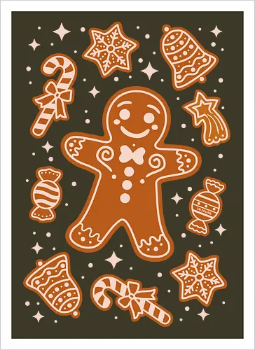 Cute Christmas Gingerbread