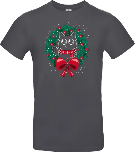 Christmas Cat Wreath