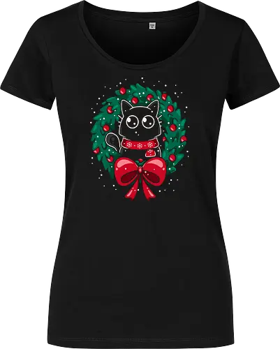 Christmas Cat Wreath