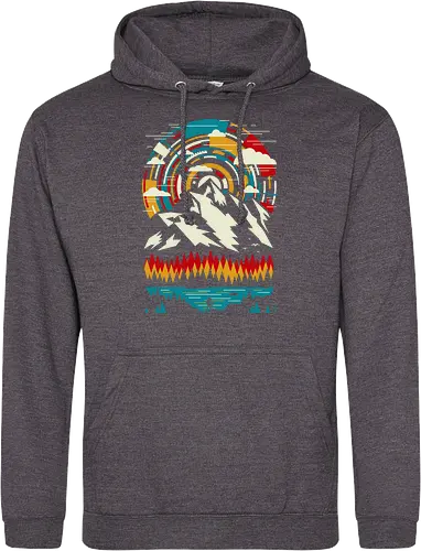 Outdoors Futuristic Mountains - Retro