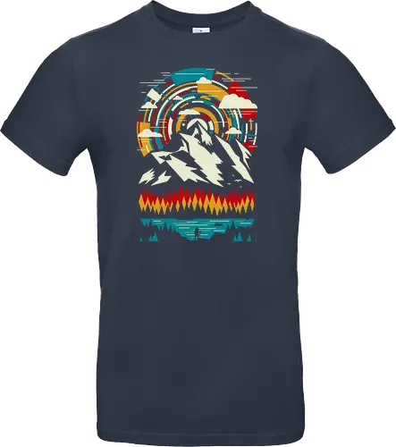 Outdoors Futuristic Mountains - Retro