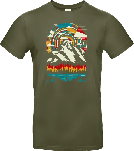Outdoors Futuristic Mountains - Retro