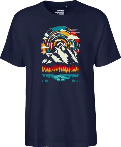 Outdoors Futuristic Mountains - Retro