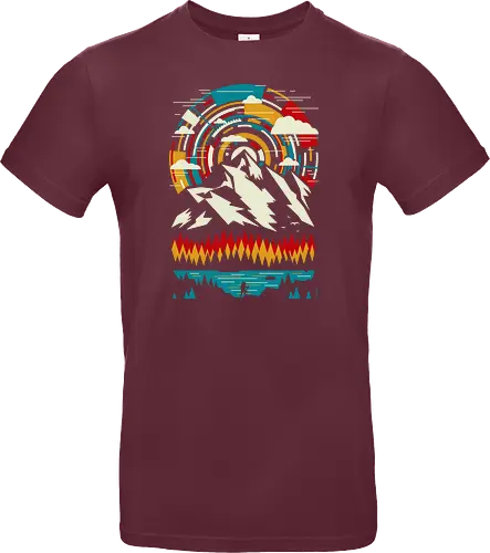 Outdoors Futuristic Mountains - Retro