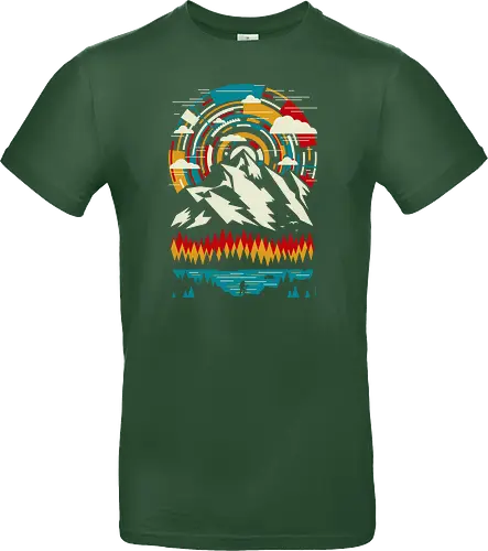 Outdoors Futuristic Mountains - Retro