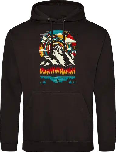 Outdoors Futuristic Mountains - Retro