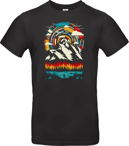 Outdoors Futuristic Mountains - Retro