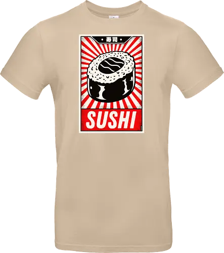 Retro Sushi Vintage Poster