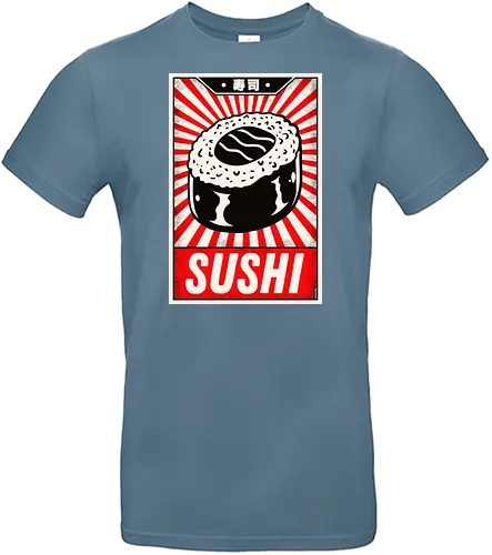 Retro Sushi Vintage Poster - retro, sushi - Standard T-Shirt