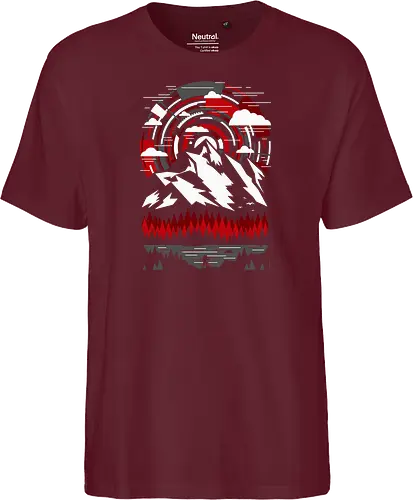 Outdoors Futuristic Mountains - Red