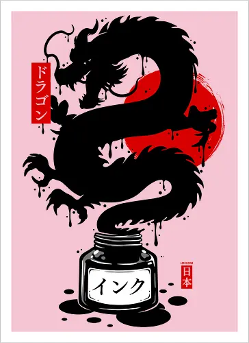 Black Dragon Japanese Ink Zen