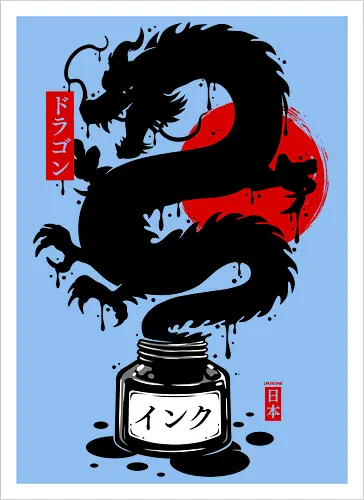 Black Dragon Japanese Ink Zen