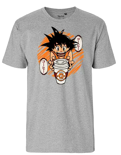 Dragon's Coffee! - dragon, ball, anime, manga, coffee - Fairtrade T-Shirt