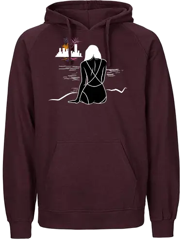 Im sad but U r happy. - white - sad, happy, L!aW - Fairtrade Hoodie