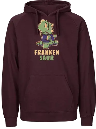 Frankensaur - dinosaur, frankenstein, stego, zombie - Fairtrade Hoodie